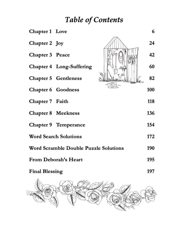 Table of Contents