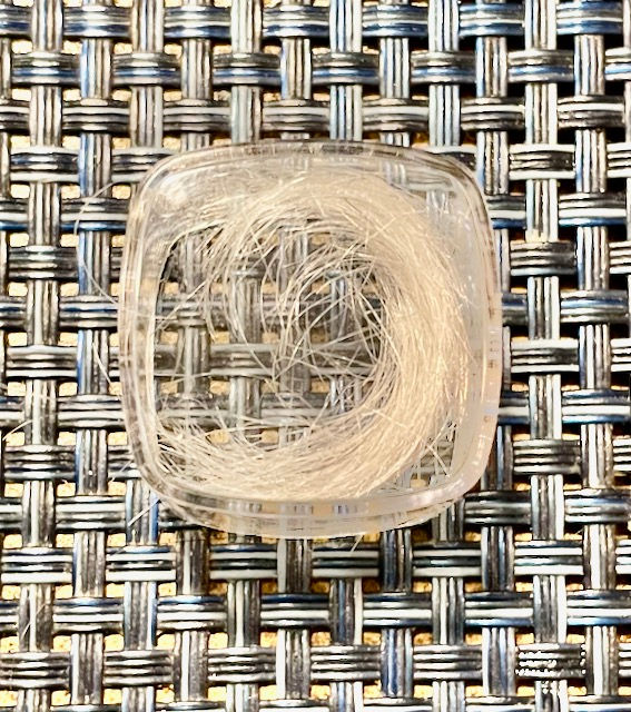 A lock of Mom's hair