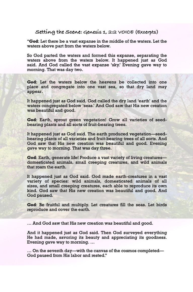 Genesis Scripture Excerpt