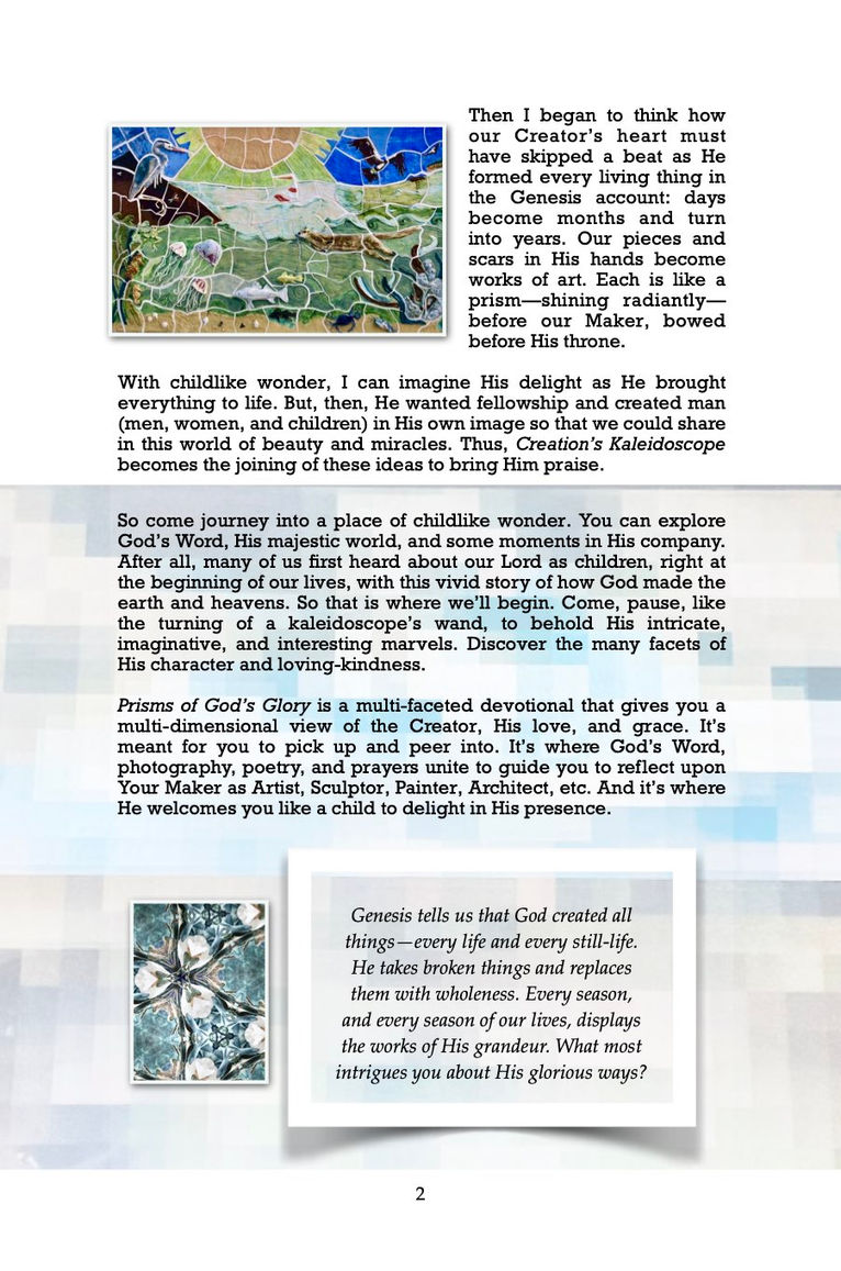 Prisms of God's Glory Sample Page