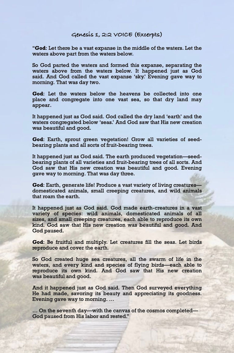 Genesis Scripture Excerpts