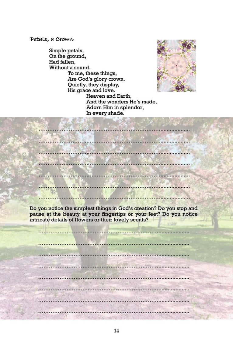 Prisms of God's Glory Journal Page