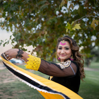 Family session with mother and two daughter in Indian attire at Sacramento park. Captured by best family photographer, Kristina Martin.