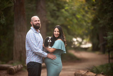 Maternity session in the Redwood Trees by Sacramento Best Portrait Photographer Kristina Martin Photography.