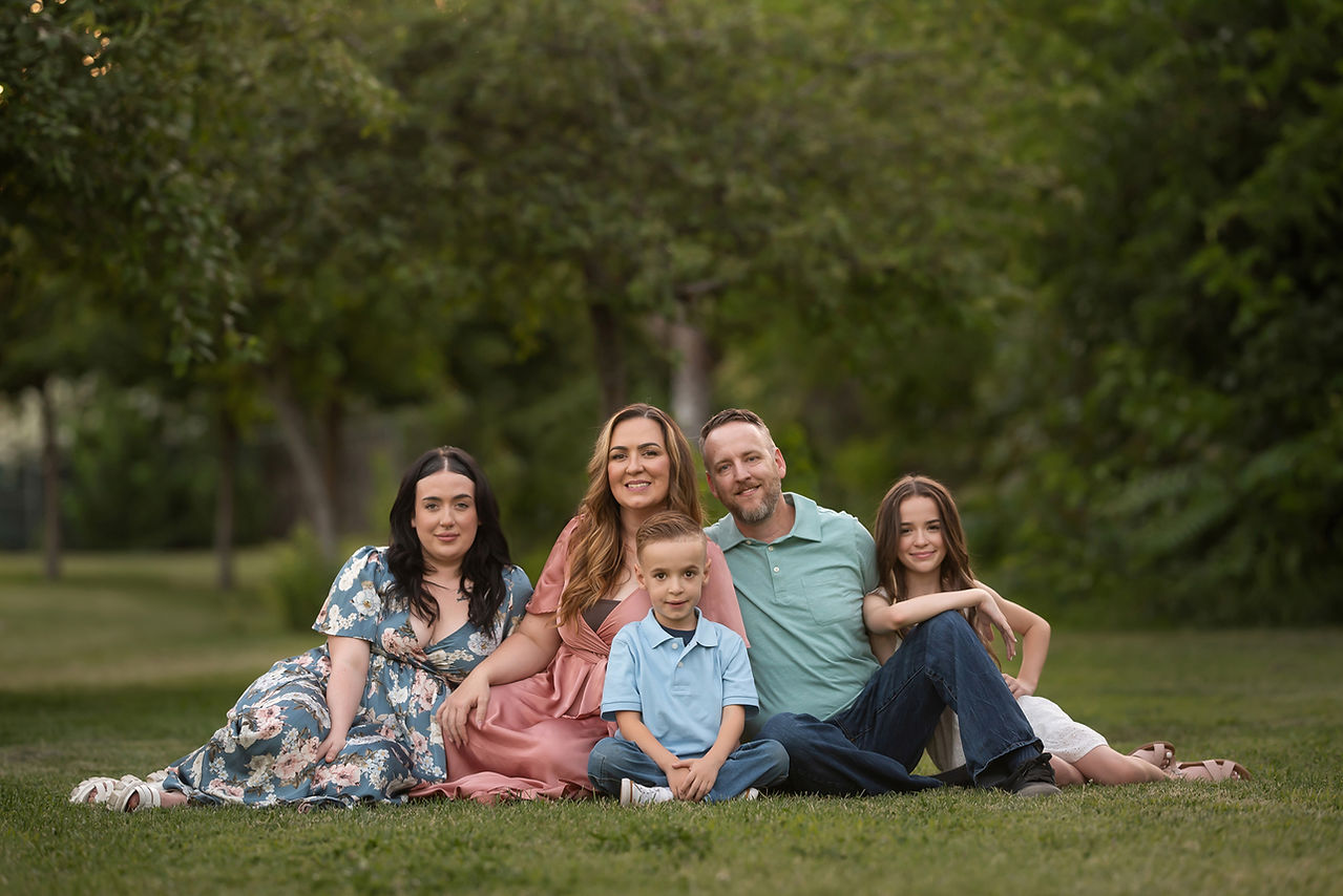 Family photoshoot in the local Almond Grove park by Sacramento Family Photographer Kristina Martin