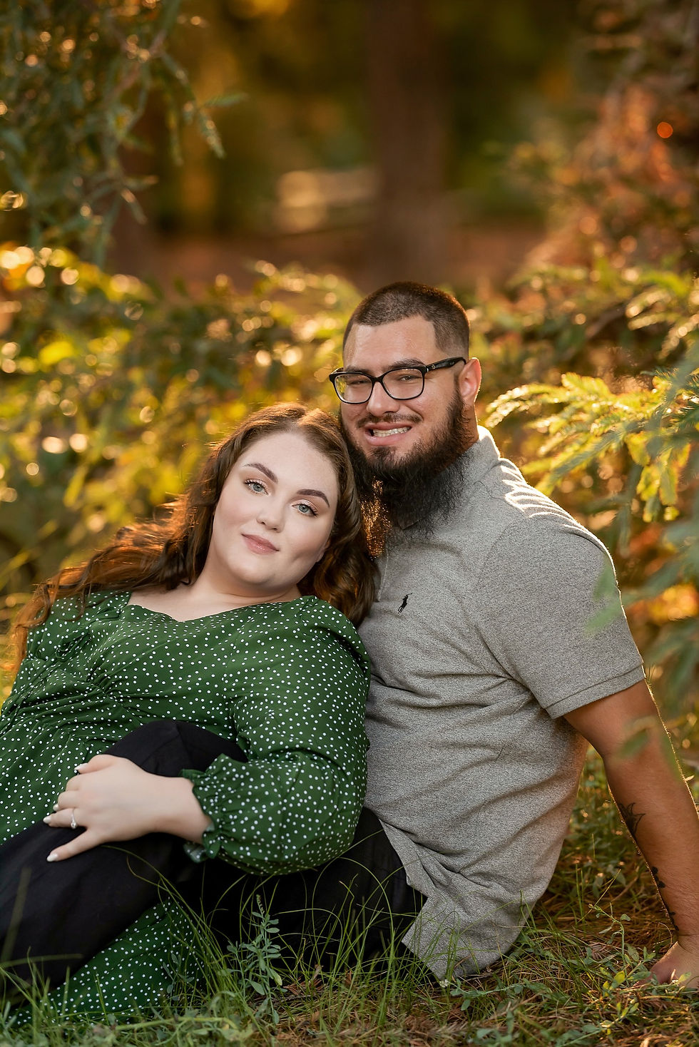 Couple pose during Sacramento engagement session