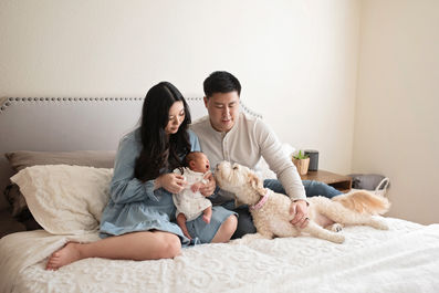 In home newborn session by Sacramento Best Portrait Photographer Kristina Martin Photography.