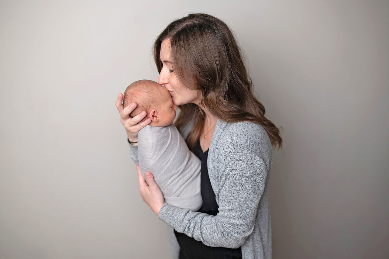 Newborn session of sweet baby boy by sacramento maternity and newborn photographer