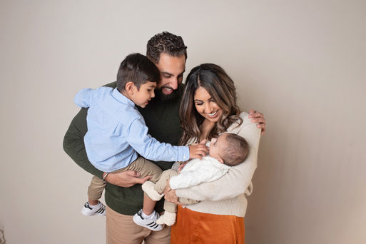 Best Sacramento family photographer, Kristina Martin, offering studio family photo sessions.