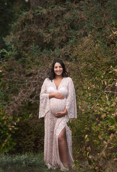 Maternity session in the Redwood Trees by Sacramento Best Portrait Photographer Kristina Martin Photography.