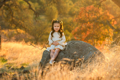 Maternity session over looking small town by Sacramento Best Portrait Photographer Kristina Martin Photography.