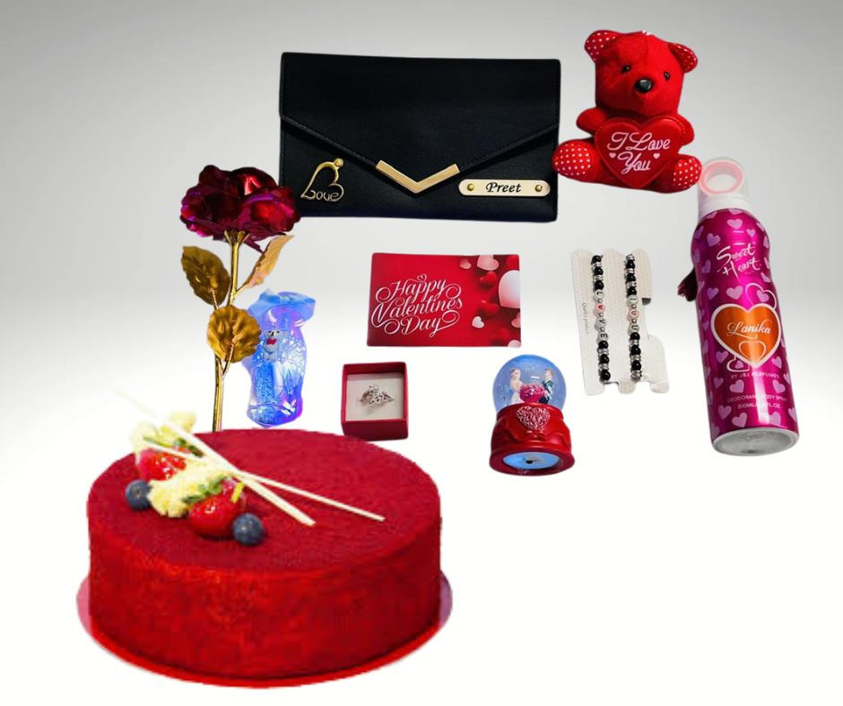 Cake with Lovely gifts