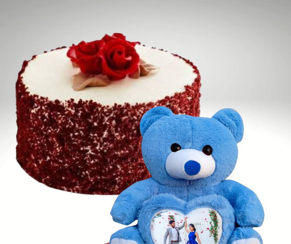Love Cake with Teddy bear
