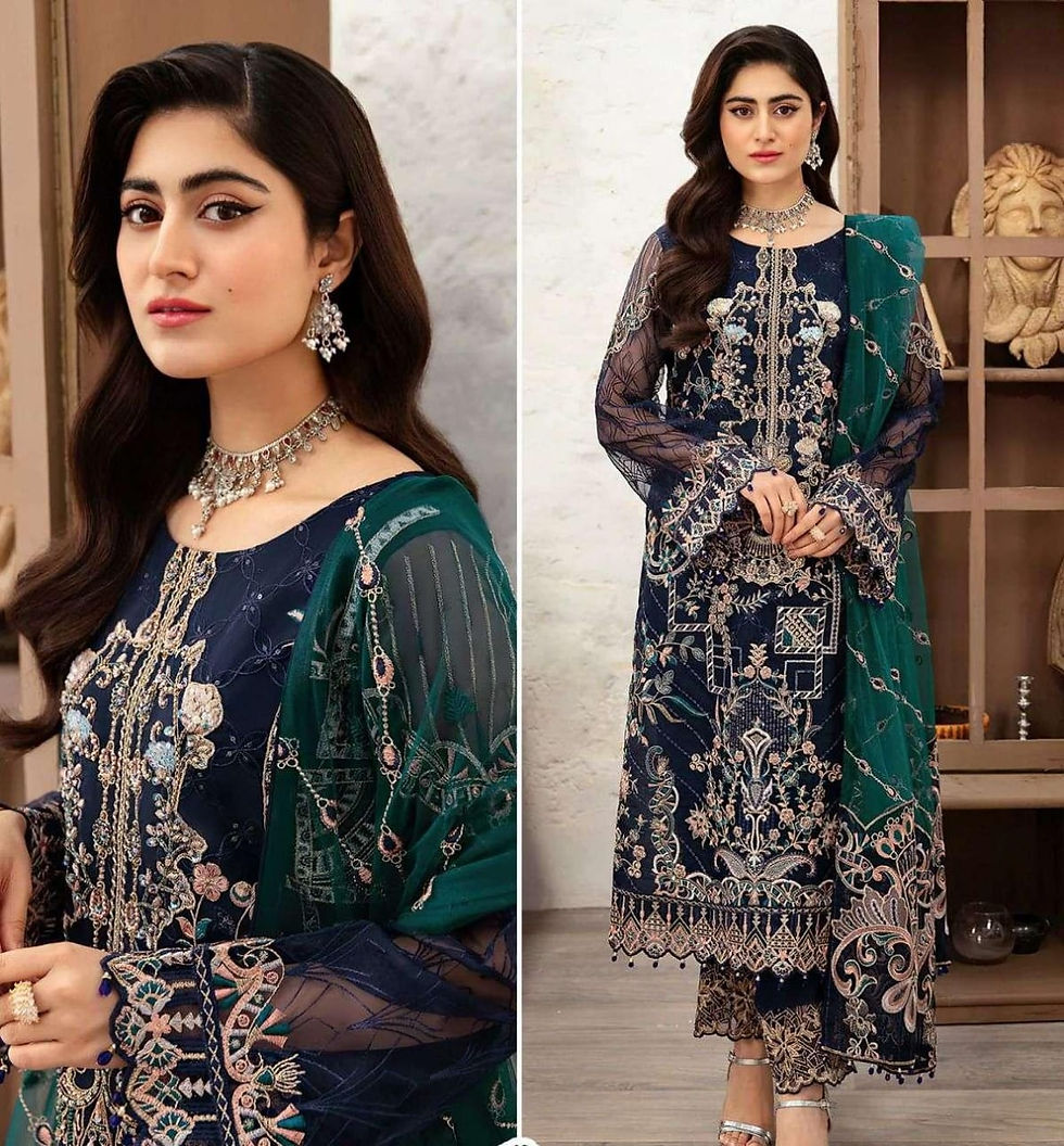 Thumbnail: Zaha 10272 Georgette Salwar Kameez