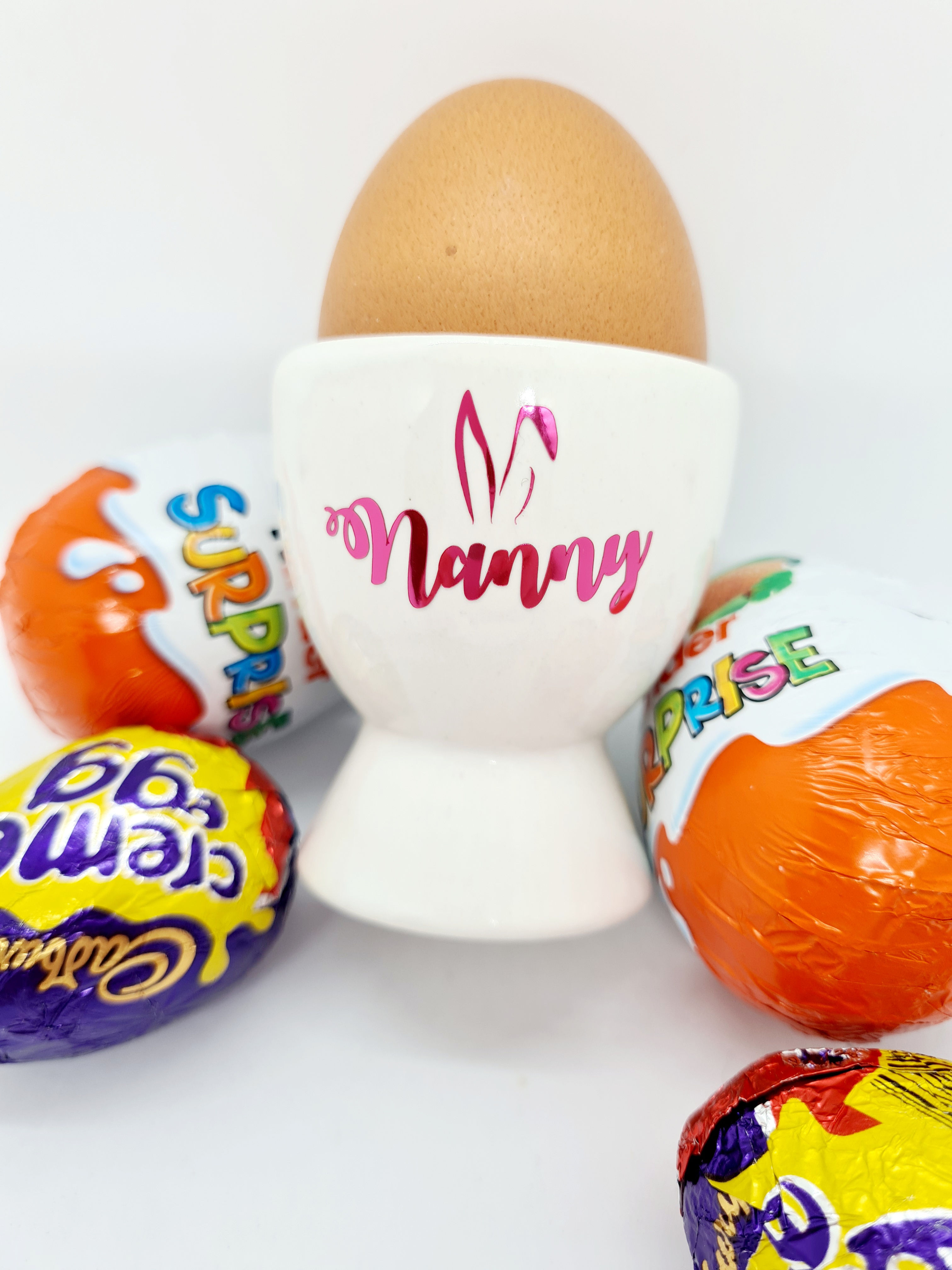 Egg cup personalised