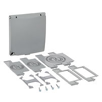 2-Gang Metal Weatherproof Flat Cover (73-in-1 Configurations)