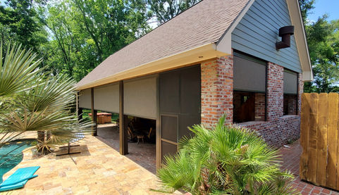 Motorized Outdoor Screen Shade