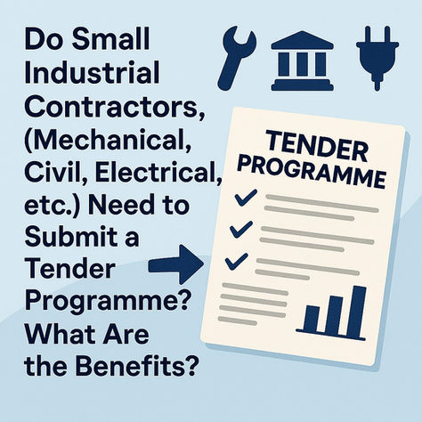 Do Small Industrial Contractors (Mechanical, Civil, Electrical, etc.) Need to Submit a Tender Programme? What Are the Benefits?
