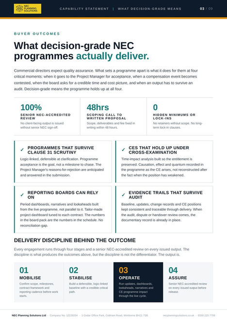 NEC4 Programme Acceptance Checklist preview