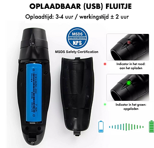 oplaadbaar usb fluitje