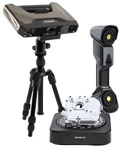 3D Laser Scanner and 3D structured light Scanner