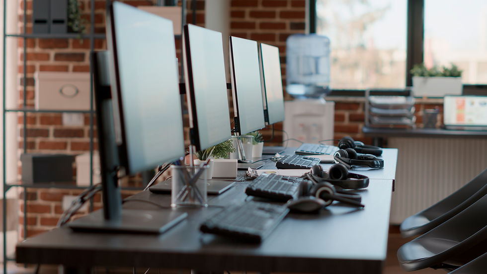 nobody-empty-call-center-workstation-with-computers-audio-instruments-no-people-customer-s
