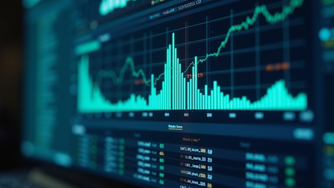Close-up view of a computer screen displaying cybersecurity data