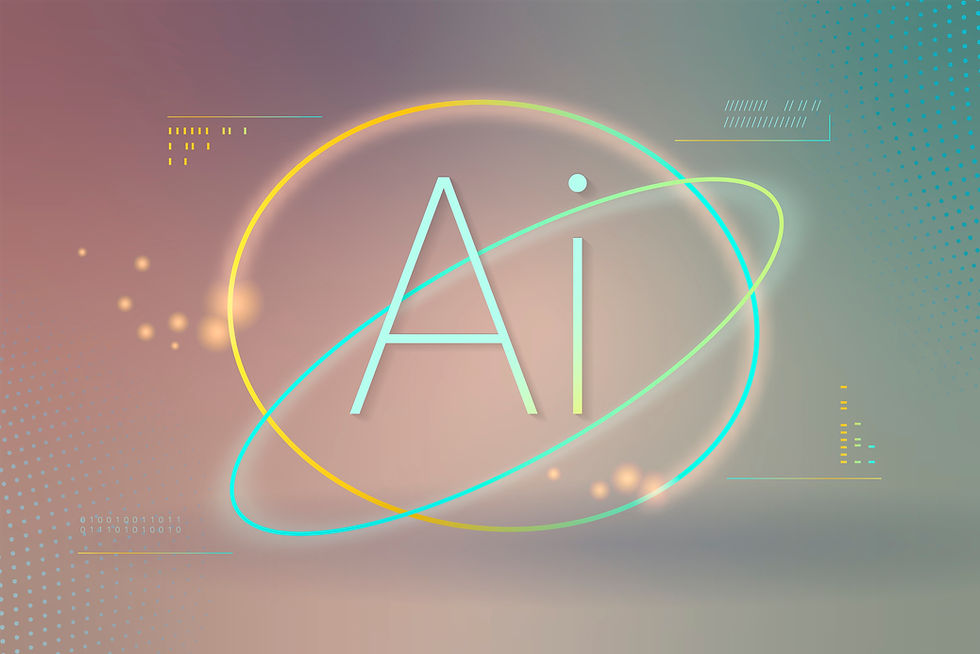 picture of ai lettering with circles around it