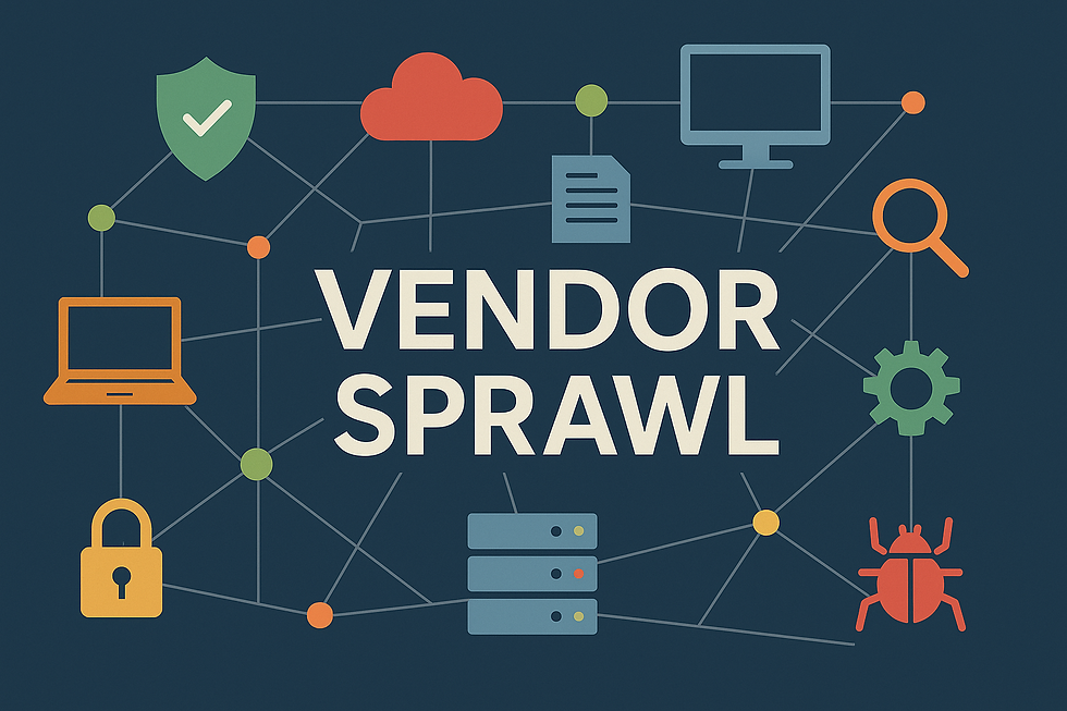 graphic with multiple IT icons showing vendor sprawl