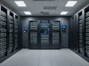 An IT server room