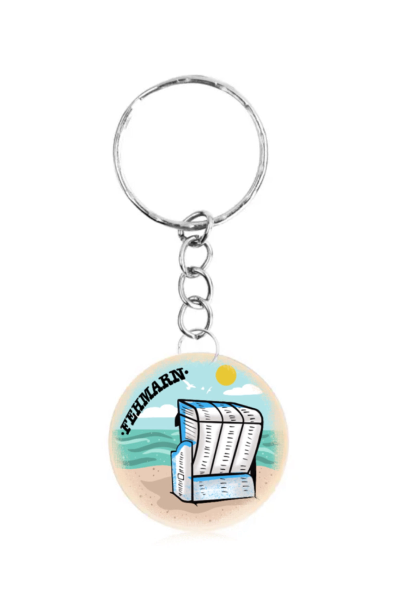 Schlüsselanhänger Strandkorb