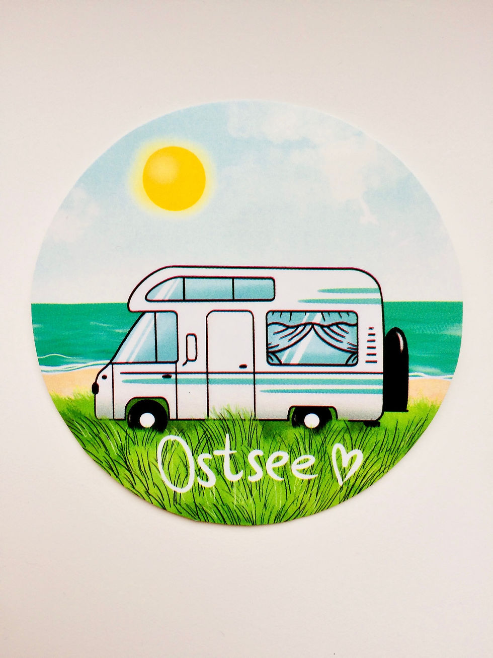 Miniaturbild: Handgemachter Vinyl-Aufkleber Ostsee Wohnmobil