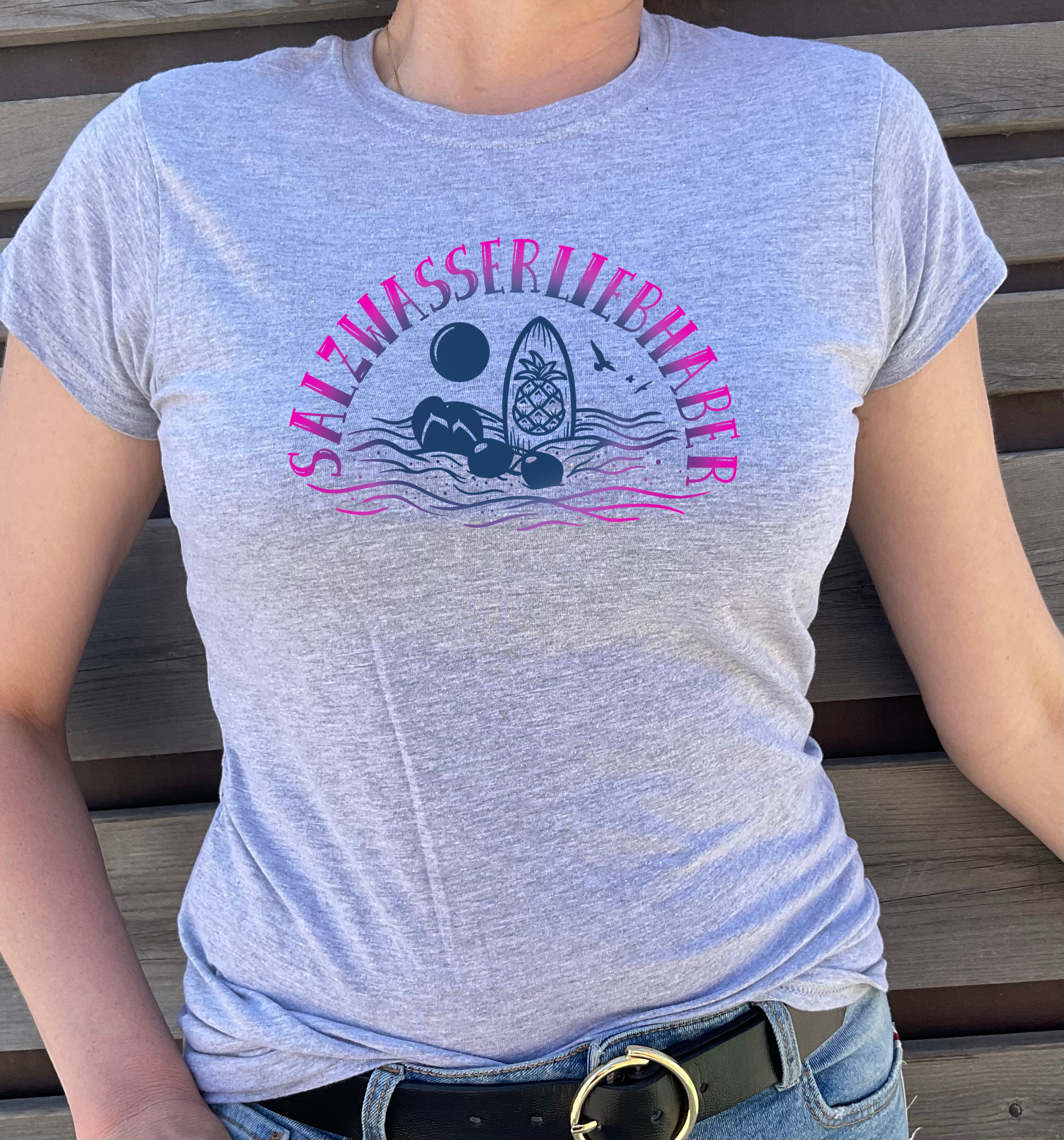 Damen T-Shirt mit maritimen Motiv