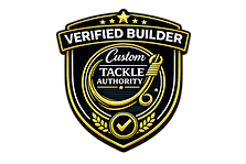 Custom Tackle Authority Verified Builder badge awarded to trusted custom tackle makers