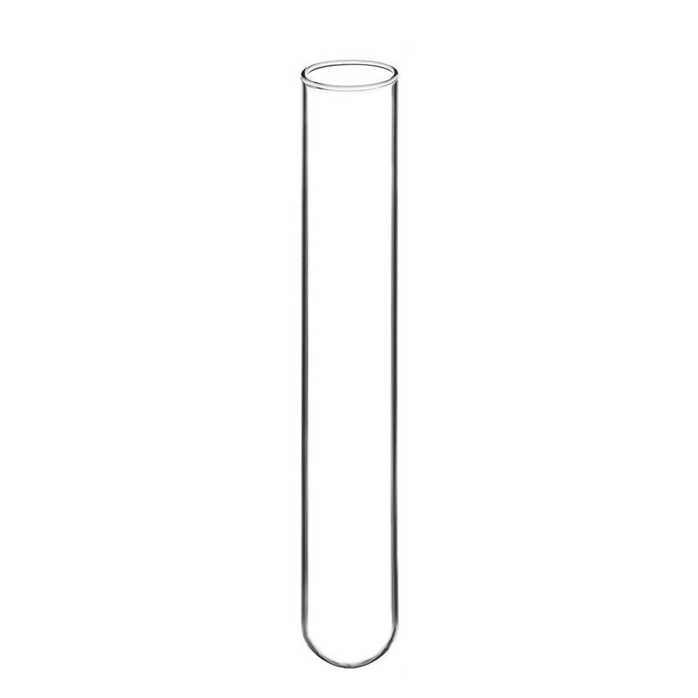 Borosilicate Glass Round Bottom Test Tubes, 15mm O.D. x 100mm Length, 30-Pack