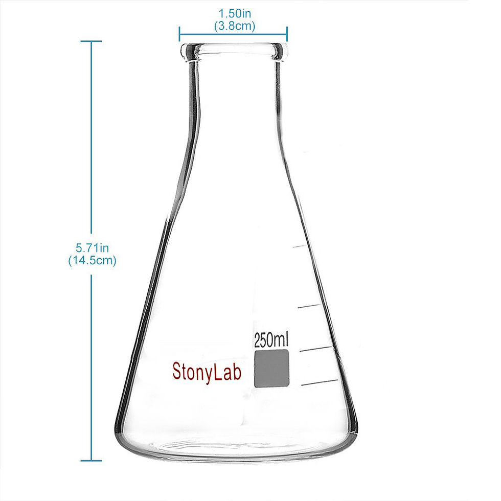 Thumbnail: Narrow Mouth Erlenmeyer Flasks with Heavy Duty Rim, 2 Pack