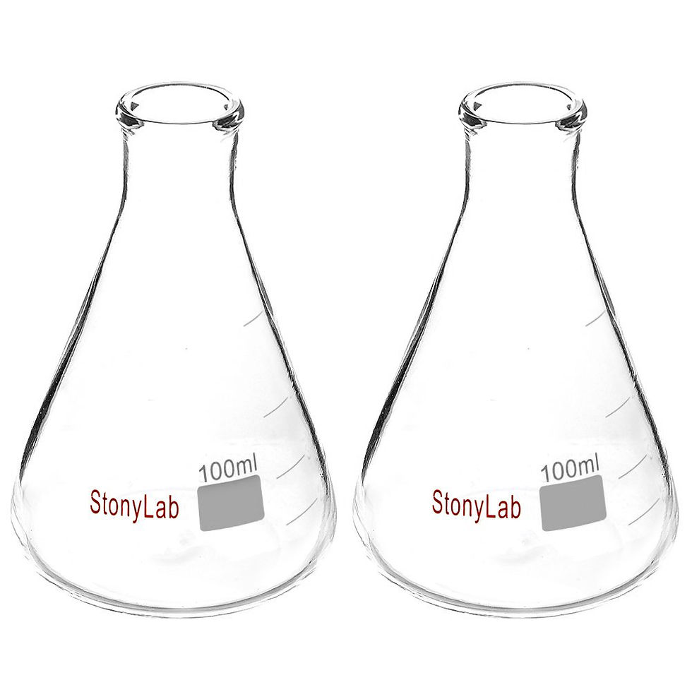 Thumbnail: Narrow Mouth Erlenmeyer Flasks with Heavy Duty Rim, 2 Pack