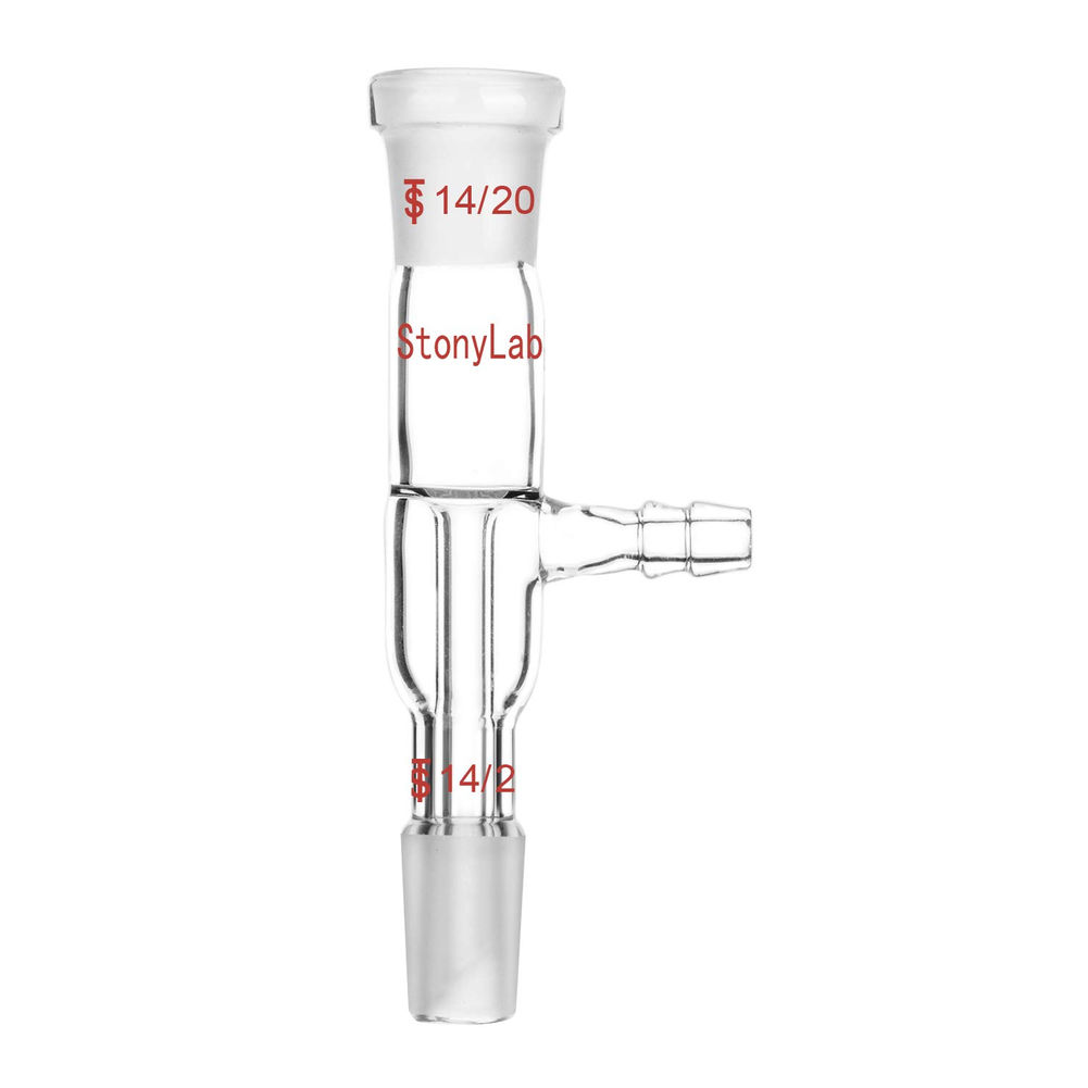 Glass Vacuum Take Off Adapter, Straight, Short Stem with Joints