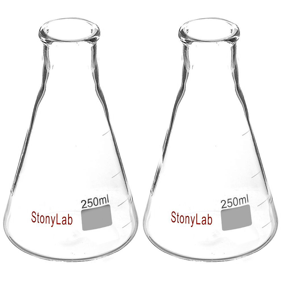 Thumbnail: Narrow Mouth Erlenmeyer Flasks with Heavy Duty Rim, 2 Pack
