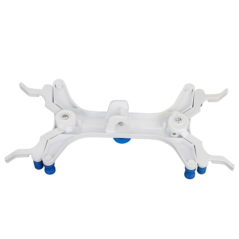 Thumbnail: Aluminum Double Burette Clamp, Adjustable Buret Clamp, Butterfly Style