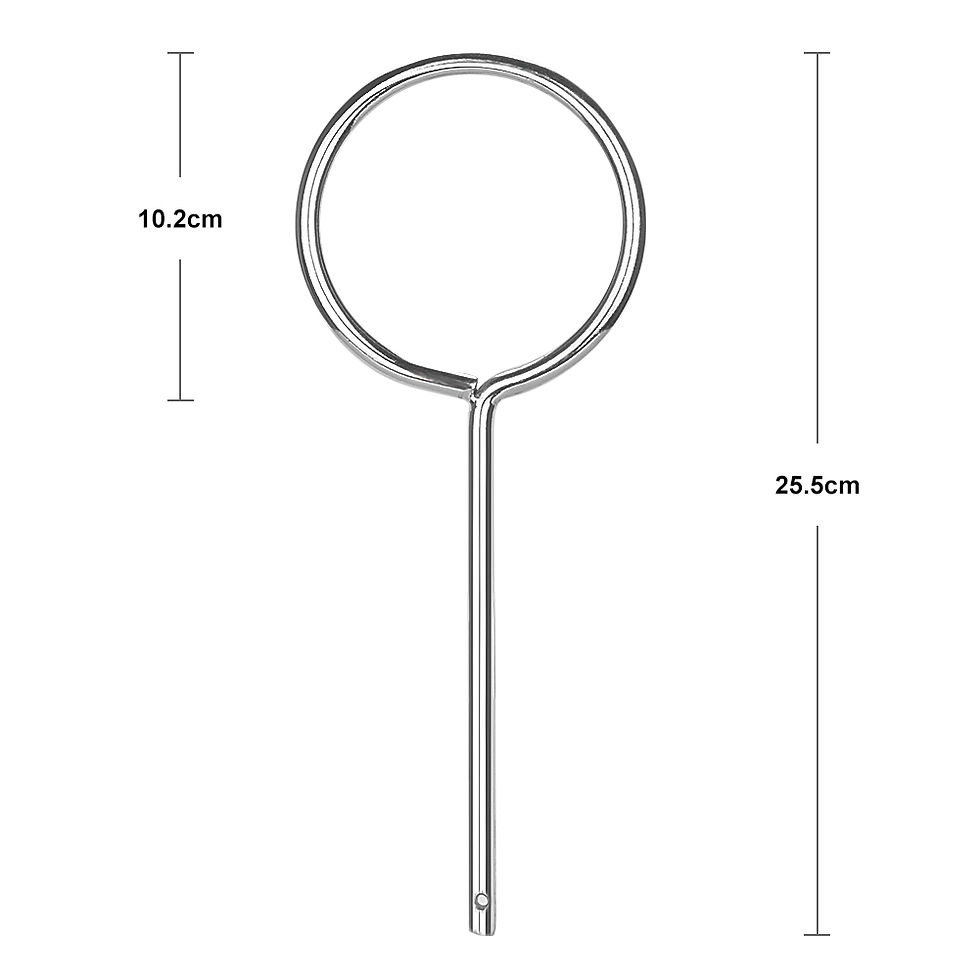 Thumbnail: Support Retort Ring, Chrome-Plated, Extension Ring, Corrosion Resistant