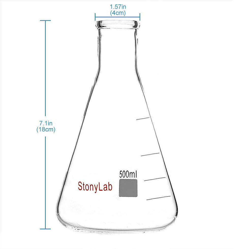 Thumbnail: Narrow Mouth Erlenmeyer Flasks with Heavy Duty Rim, 2 Pack