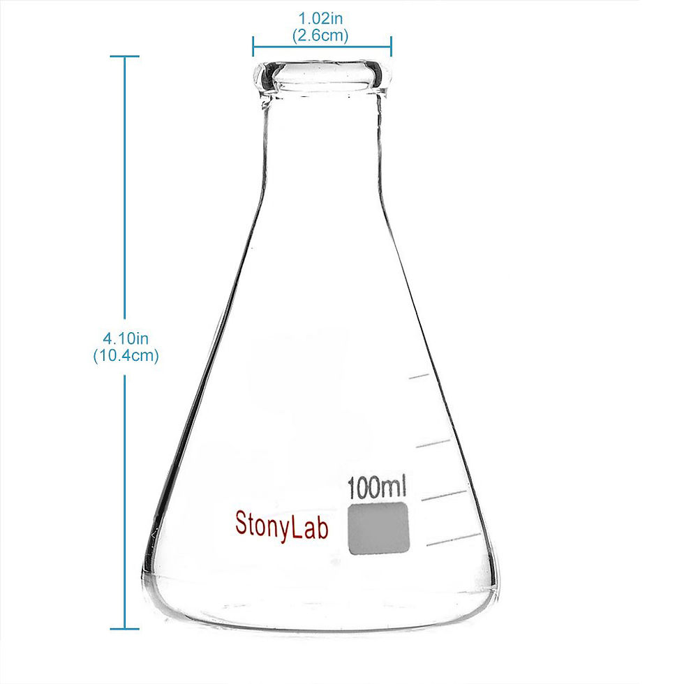 Thumbnail: Narrow Mouth Erlenmeyer Flasks with Heavy Duty Rim, 2 Pack