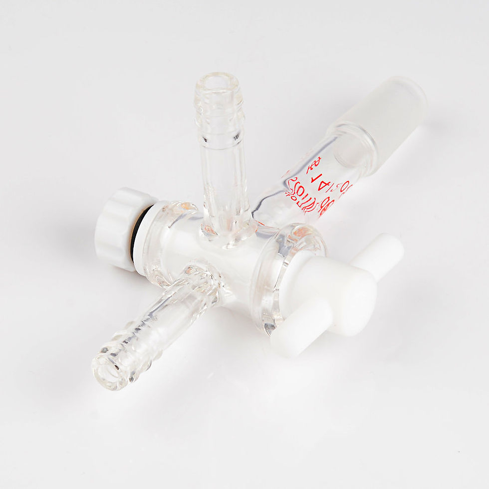 Thumbnail: Vacuum 3-Way Flow Control Adapter, 24/40 Joint, PTFE Stopcock