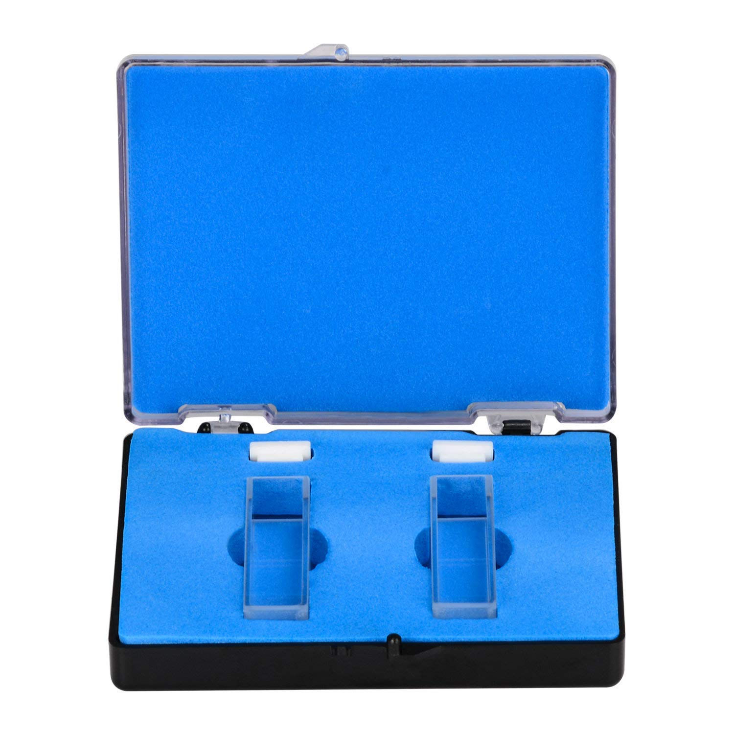 Quartz Cuvette, Spectrophotometer Cuvettes 10 mm L, 45 mm H, 3.4 mL, 2 Pack