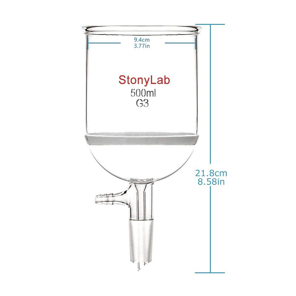 Thumbnail: Buchner Filtering Funnel, Fine Frit (G3), 24/40, Vacuum Serrated Tubulation