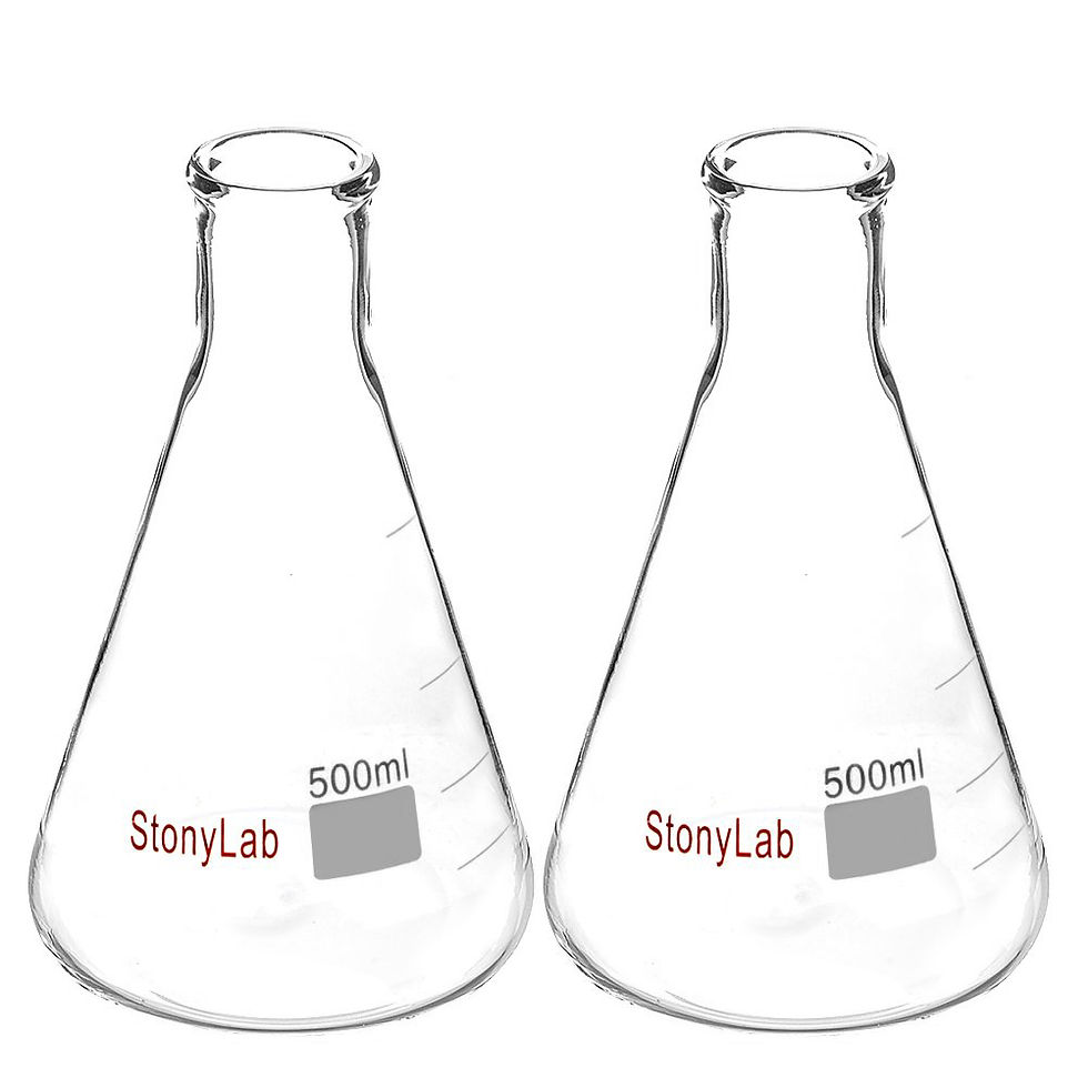 Thumbnail: Narrow Mouth Erlenmeyer Flasks with Heavy Duty Rim, 2 Pack