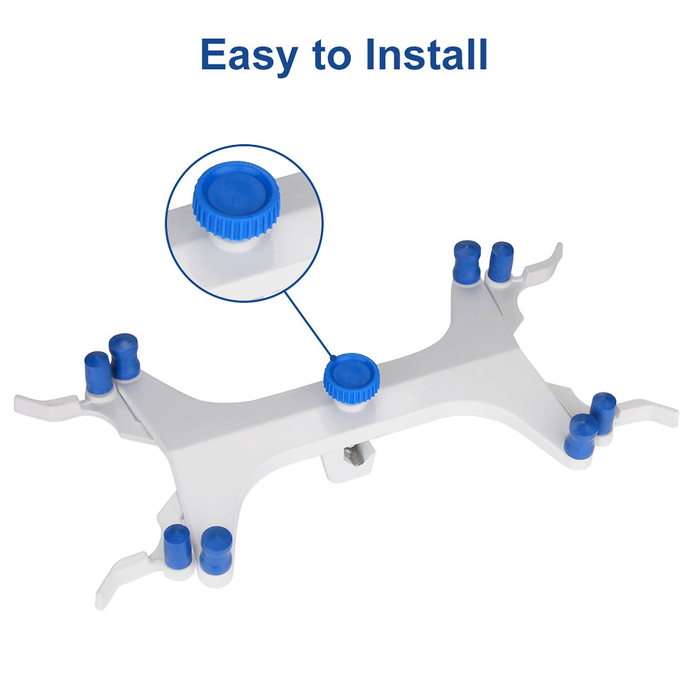 Thumbnail: Aluminum Double Burette Clamp, Adjustable Buret Clamp, Butterfly Style