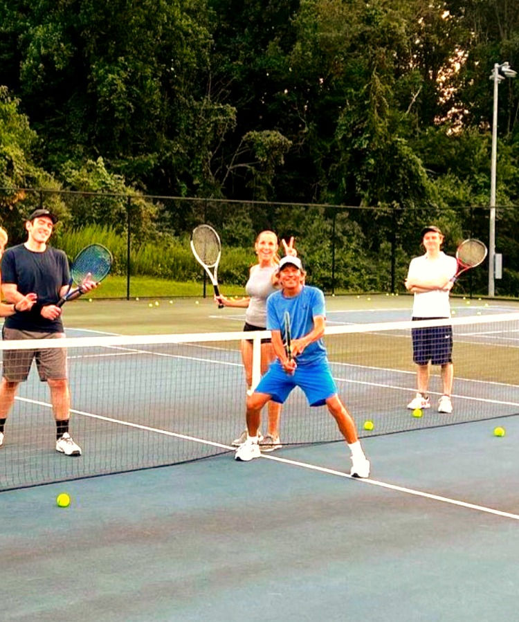 Adult Tennis Program Clinic Group Shot