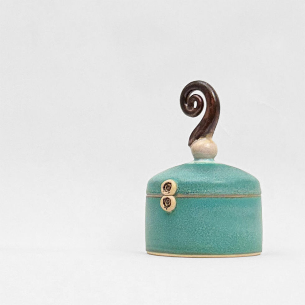 Thumbnail: Spiral Copper Green Jar